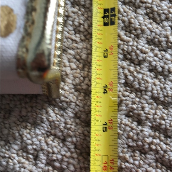 Fabulous hostess wine tote. Polka dot /gold trim - Picture 7 of 8